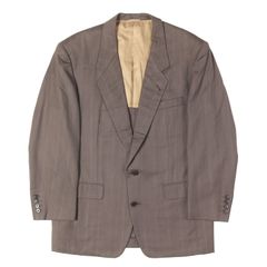 Christian Dior クリスチャンディオール ジャケット トープ 94-82-175(L位) 90s MONSIEUR ストライプ テーラードジャケット 90年代 アウター ブレザー 上着【メンズ】【中古】