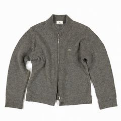 LACOSTE ラコステ ジップカーディガン 42 グレー ウール patagonia風
