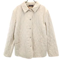 BURBERRY LONDON バーバリーロンドン 英国製 キルティングジャケット L ベージュ レディース 古着