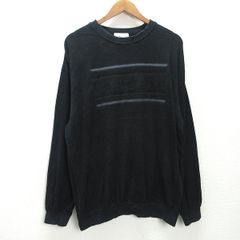 g■サンタフェ/SANTAFE ニットセーター/コットン【52】黒/men's/56【中古】■
