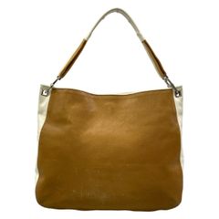 BOTTEGA VENETA(ボッテガヴェネタ) ショルダーバッグ - ブラウン×アイボリー レザー
