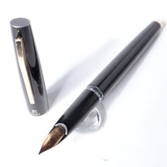 廃盤】パイロット L 万年筆 14K 585 F 細字 赤ラメ レディ レトロ