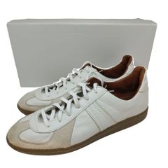 REPRODUCTION OF FOUND リプロダクションオブファウンド GERMAN MILITARY TRAINER WHITE スニーカー 1700L-221012 42 グレー/ホワイト メンズ