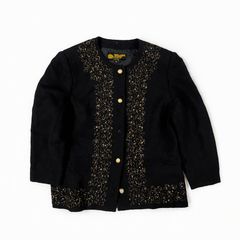 HARDY AMIES ハーディアミス 刺繍ノーカラージャケット 11