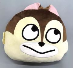 【中古】クッション・抱き枕・本体 チップ にしむらゆうじ画♪ プレミアムフェイスクッション“チップ” 「チップとデール」
