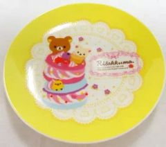 【中古】皿・茶碗(キャラクター) リラックマ＆コリラックマ＆キイロイトリ(イエロー)カラフルスイーツプレート 「リラックマ」