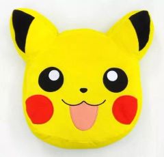 【中古】クッション・抱き枕・本体(キャラクター) ピカチュウ でっかい顔型クッション～ピカチュウ～ 「ポケとる」