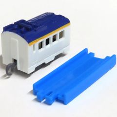 【中古】おもちゃ E3系新幹線つばさ 中間車+直線レール 「カプセルプラレール おおきな踏切と列車編」