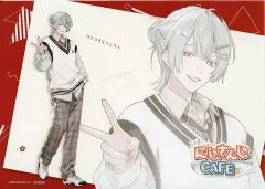 【中古】ランチョンマット 弦月藤士郎 ペーパーランチョン 「バーチャルYouTuber にじさんじCAFE in SWEETS PARADISE 第15弾」 コラボメニュー注文特典