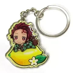 【中古】雑貨 竈門炭治郎(レモン1) メタルキーホルダー 「鬼滅の刃」 瀬戸内限定