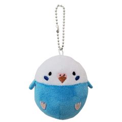 【BESTEVER】もっちりエッグ ボールチェーン ぬいぐるみ セキセイインコ ブルー Parakeet Blue 46160