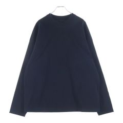 JIL SANDER (ジルサンダー) 25SS ヘビーコットン オーバーサイズ 長袖Tシャツ ブラック J22GC0200