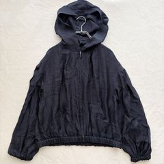 極美品】スリードッツ three dots シャイニーシャツ ジップアップ 