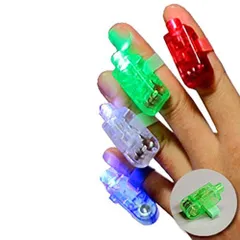 LED フィンガーライト 片手分4点セット イベント 指ライト LEDライト 光の残像が 幻想的 CLUB 祭り コンサート パーティー　TEC-FINGLEDD