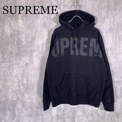 『SUPREME』シュプリーム (M) アップリケロゴプルオーバーパーカー フーディー