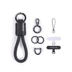 新品 project-cb スマホリングストラップ スマホストラップ スマホチャーム 携帯ストラップ カラビナ ハンドストラップ メンズ レディース キーチェーン おしゃれ ブラック-B 0