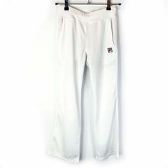 フィラ テニス ロングパンツ S ホワイト VL1112 レディース FILA ウォームアップ ジャージ