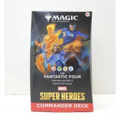 未開封 MAGIC The Gathering MTG MARVEL SUPER HEROES FANTASTIC FOUR COMMANDER DECK トレーディングカード △WU5786