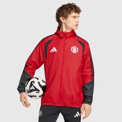 【送料無料・匿名配送】adidas アディダス マンチェスターユナイテッド 26/27 オールウェザー ジャケット 赤 撥水 防風 リップストップ CLIMA365 正規品