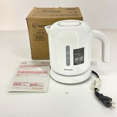 IRIS OHYAMA アイリスオーヤマ ベーシックタイプ 電気ケトル IKEB-800  ホワイト 保温 卓上 湯沸かし