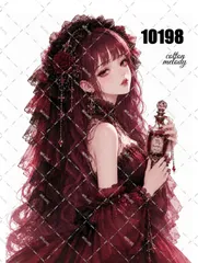 original sticker no.10198 // 人物ステッカー オリジナルステッカー オリジナル人物ステッカー ステッカー 装飾ステッカー cotton melody