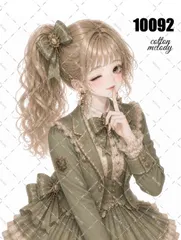 original sticker no.10092 // 人物ステッカー オリジナルステッカー オリジナル人物ステッカー ステッカー 装飾ステッカー cotton melody