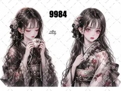 original sticker no.9984 // 人物ステッカー オリジナルステッカー オリジナル人物ステッカー ステッカー 装飾ステッカー cotton melody