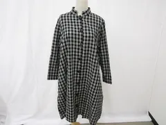 新品 アトリエ 翠 チェックワンピース ブラック M〜L レディース