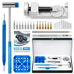 【JOREST】 時計バンド調整工具セット、セット腕時計 ベルト交換 工具、バネ棒外し 時計、腕時計 ピン、ピン抜き工具、取扱説明書（英語版）AR 7196923f