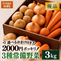ショコラ　じゃがいも　玉ねぎ　野菜セット 3種常備野菜セット 3kg 野菜詰め合わせ じゃがいも 玉ねぎ 人参 九州産
