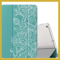 MoKo iPad 10.2 ケース iPad 第9/8/7世代 ケース (2021/2020/2019) マット半透明 Drawings