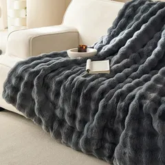 ふわとろ毛布 シングル 冬用 厚手 ふわとろ 毛布 2枚合わせ もこもこ毛布 あったか ブランケット とろとろ 掛け布団 ふわふわ 布団 100x160cm 柔らかく肌触 暖かい 極温 静電気防止 洗える 吸湿速乾 抗菌防臭 (グレー,100 37710b7b