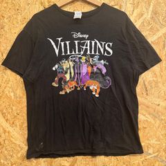 ディズニー ディズニーヴィランズ キャラクタープリント Tシャツ DELTAボディ L ブラック 黒 半袖Tシャツ アメコミ 映画 海外古着 ユニセックス