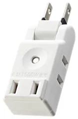 エレコム 電源タップ コンパクト 超薄型設計 3個口 ホワイト AVT-M01-23WH