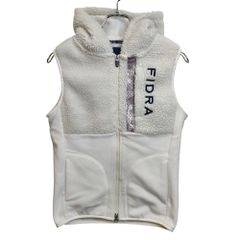 FIDRA フィドラ ゴルフ Fleece Boa Vest フリース ボア ベスト FD5GUK02 S ホワイト レディース