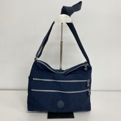 kipling/キプリング ショルダーバッグ ネイビー/紺色 フロントジップポケット 斜め掛け 肩掛けバッグ[OK06049]