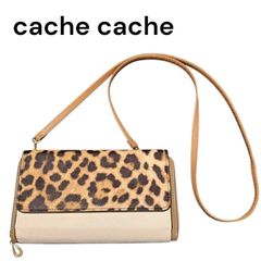 cache cache カシュカシュ レオパード柄 ショルダーバッグ ヒョウ柄 상태좋음