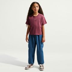 NIKE(ナイキ) ナイキ YTH NSW ボクシー エッセンシャル LBR S/S Tシャツ マルチアスレ ウェア Ｔシャツ FZ5559 〇、(654)ピンクスモーク