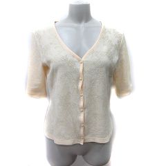 ローラモンド RORA-MONDE カーディガン カットソー 半袖 総柄 黄色 イエロー /YI ●RY
