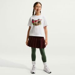 NIKE(ナイキ) ナイキ YTH ガールズ ボクシー フォト ANML S/S Tシャツ マルチアスレ ウェア Ｔシャツ IQ5288 〇、(100)ホワイト