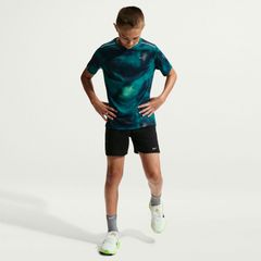 NIKE(ナイキ) ナイキ YTH DF マイラー S/S トップ NOVELTY マルチアスレ ウェア シャツ IO3390 〇、(477)ブルーエクリプス