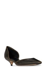 ザ ロウ レディース シューズ スニーカー ヒール The Row Liisa Pointed Toe Kitten Heel dOrsay Pump DARK BROWN ブラウン