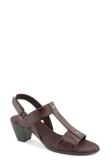 ムンロー レディース シューズ サンダル Munro Willow Slingback Sandal Women DARK CHOCOLATE CROCO チョコレート