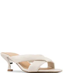 ドナルドプリネール レディース シューズ サンダル レザー ヒール Donald Pliner Gennessa Leather Kitten Heel Dresslide Sandals Foam