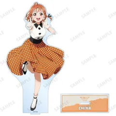 【中古】アクリルスタンド・アクリルパネル 高海千歌 描き下ろし The Blue Swell衣装ver. 特大アクリルスタンド 「ラブライブ!サンシャイン!! POP UP SHOP in TOWER RECORDS vol.2」