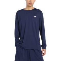 ニューバランス New Balance Sport Linear Long Sleeve マルチスポーツ Ｔシャツ ロングTシャツメンズ AMT53407 〇、(TNV)チームネイビー