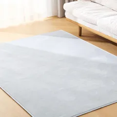クモリ(Kumori) 洗える ラグ 軽量 200x250cm フランネル 滑り止め付き ラグマット マイクロファイバー ふわふわ肌触り ホットカーペット対応 オールシーズン 200×250cm（約3畳） ライトグレー★m