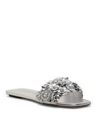スチュアート ワイツマン レディース シューズ サンダル Stuart Weitzman Womens Meadow Slide Sandal silver シルバー
