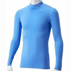 プーマ PUMA コンプレッション ジュニア モックネック LS アンダー インナー シャツ 656332 〇1、 12 ｻｯｸｽ ﾎﾜｲﾄ