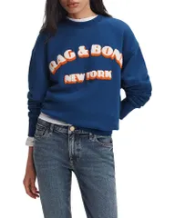 ラグアンドボーン レディース アウター パーカー・スウェット シャツ rag bone RBNY Oversized Sweatshirt Navy ネイビー